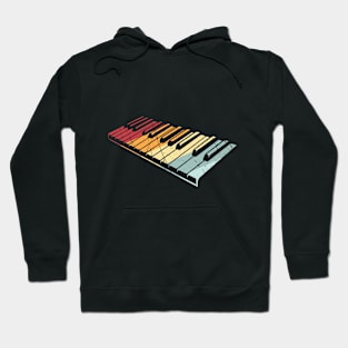 Retro Vintage Piano music instrument gift pianist keyboard Hoodie